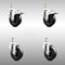 Service Caster 4 Inch 316SS Soft Rubber Swivel 3/8 Inch Threaded Stem Caster Lock Brake, 2PK SCC-SS316TSTTL20S414-SRS-381615-2-S2 - alternate 1